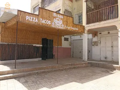 local commercial à ain tmouchent 39m²+ terasse couverte 56 m² trig hotel belair enface hamam bentoueuf acté livret fancier