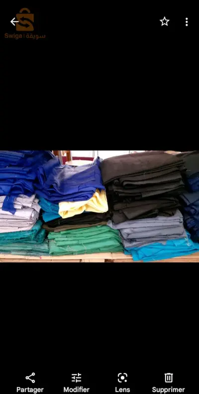 des coupants de gabardine