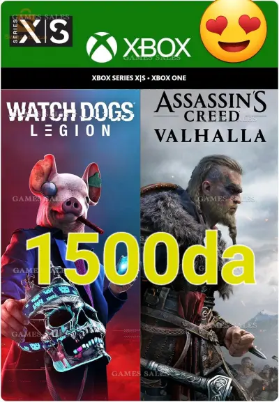 code digital Assassin´s Creed® Valhalla and Watch Dogs®: Legion xbox one & sires S|X