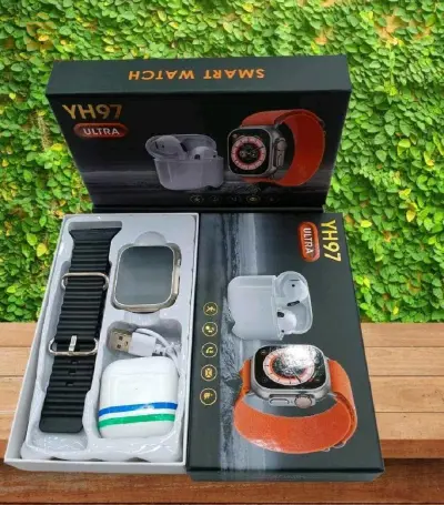 YH97 Smart watch + airpods$🤍🤍