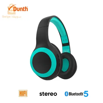 سماعات رأس هاي فاي ستيريو لاسلكية بلوتوث، ميكروفون مدمج، مرن DUNTH DU-B130$👍