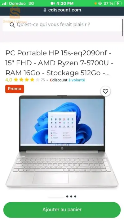 Pc hp 15s eq2090nf