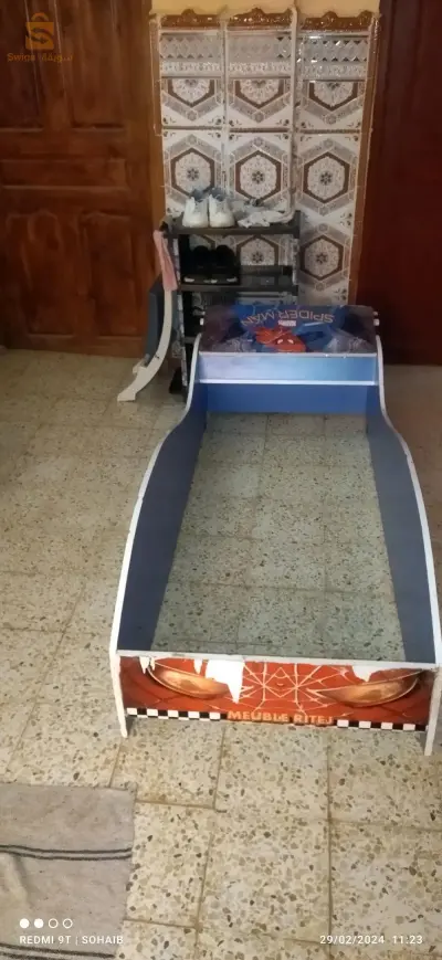 سرير خشبي للاطفال