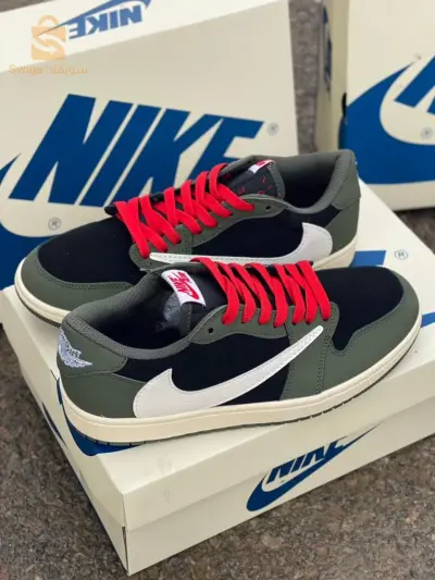 Travis Scott X Jordan 1 low Black Olive 🫒