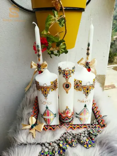 résine époxy fleurs séchées cadre cadeaux bougie parfumée art déco ...