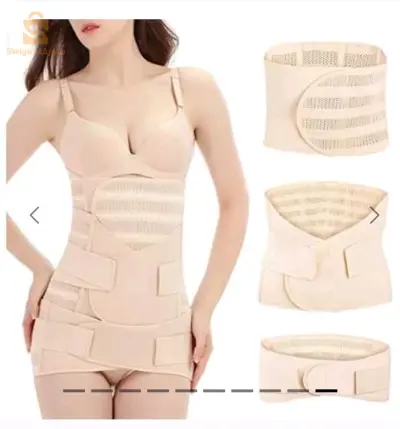 Ceinture 3PCS de récupération du corps apres l'accouchement ensemble de ventre/Abdomen/bassin