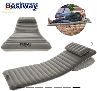 Matelas Gonflable Multifonction 1 Place Avec 2 Oreillers Bestway Pavillo 67617