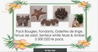 pack bougie parfumée