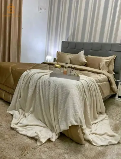 couvre lit deux places 7 pièce
