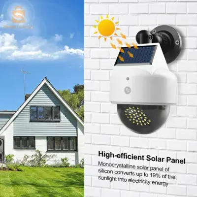 41 مصباح حائط بالطاقة الشمسية LED مع مستشعر حركة PIR مقاوم للماءLampes solaires 41 LED avec capteur de mouvement PIR étanche$👍