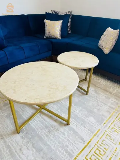 table base rond en marbre naturel