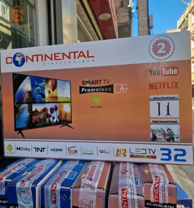 Tv Continental SMART 32pouce
32pouce
Frameless 
Android 13
26000دج
0665955230فب👉viber watts
