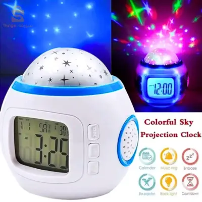 NextRéveil Digital à LED avec Projection étoilée avec calendrier, thermomètre, fonction de répétiton