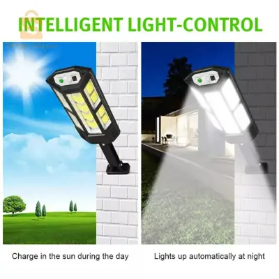 147 مصباح حائط LED يعمل بالطاقة الشمسية مع مستشعر حركة PIR مقاوم للماء$👍