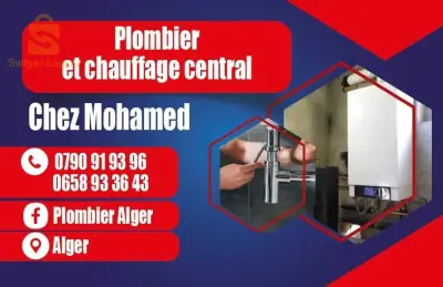 plombier et chauffage.
installation sanitaire et gaz.
chauffage centrale.