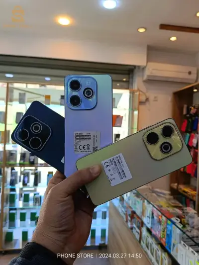 هاتف INFInix hot 40i سعة تخزين 128 و رام 8 كاميرا 50 و كاميرا سالفي 32