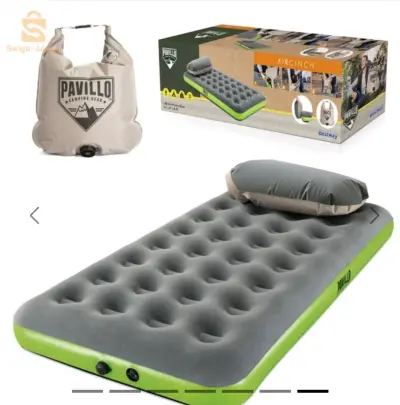 Pavillo Matelas Gonflable avec Oreiller bestway aircinch 1pers 188*99*22cm