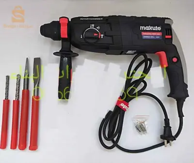 Hilti marteau-piuqeur perforateur makute 800w✅ يعتبر الحل الأمثل لأعمال الحفر و التجدي   ????  بفضل قوة محركه المتوفر في 620 واط و 800 واط ???? قوة الحفر التي تبلغ 2.5 جول ✅ أيضا توفره على ثلات وضائف و هي الحفر ـ الثقب ـ الإتنان معا( هدا ما يجعله الأفضل لجميع أعمال البناء و الصيانة)✅  يتوفر على تكنولوجيا مدخل  SDS  و دلك لضمان سلامة المستعمل و جعل العمل أسهل ✅ يأتي مع حقيبة إحترافية مصنوعة من البلاستيك السميك و المتين ✅ و أيضا مع 2 بيرانات للحفر و 2 ميشات   وهدا يجعله الحل الأمثل للمحترفينUne performance robuste de l’industrie avec trois fonctions convertissent :– Fonction de commutation avant et arrière– Bouton de verrouillage.– Poignée souple réduit la fatigue de travail.Modèle: HD001Marque de produit: MAKUTELa puissance d’entrée: 800WVitesse à vide: 0 à 900r/minTaille Sylinder: 26 mmTension nominale: 220v-240v Tension nominale: 3J9700دج0665955230فب👉viber watts