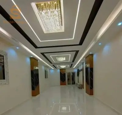الدكور الجبس العصري مع الصباغة بمعير الية الجودة