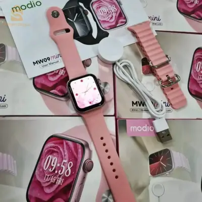 Smart Watch Modio Mw09 Mini
ساعة Special لي عندها poignet صغير
Smart Watch Modio Mw09 Mini 
  Avec 2 Bracelets 
 ساعة ذكية تدعم جميع الاجهزه Android /IOS 
شاحن مغناطيسي  مدة الشحن الكامل 3 ساعات
يمكن ربطها  عبر التطبيق مع الهاتف
إجراء مكالمات هاتفية مباشرة من الساعة  مزودة بميكروفون و مكبر صوت 
2 براسلي  براسلي سيليكون روز مضلع + براسلي سيليكون روز جولد 
 ️البطارية حوالي يومين 
4100دج
0665955230فب👉viber watts