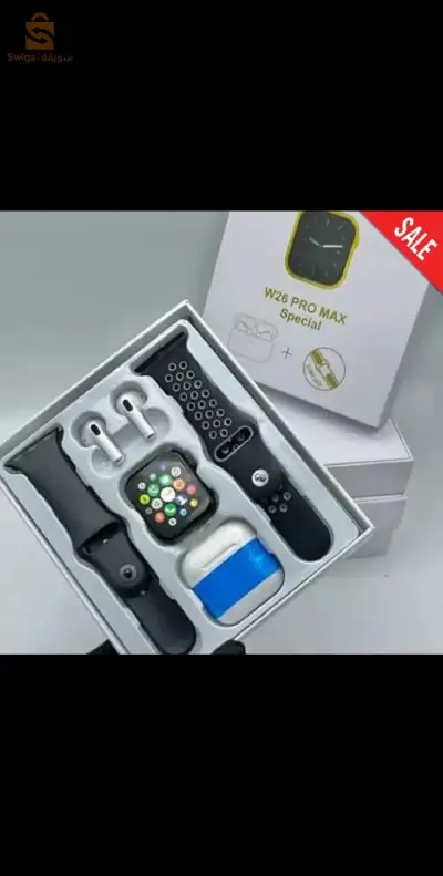 Smart Watch W26 noir et bleu