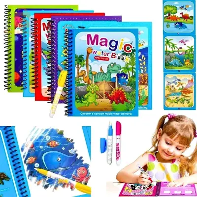 Livre De Dessin À L'eau Magique, Jouet de Coloriage Réutilisable Pour enfants - كتاب رسم الماء السحري، كتاب تلوين قابل لإعادة الاستخدام للأطفال
[قابل لإعادة الاستخدام] - قلم على كتاب ألعاب سفر للأطفال لترطيب الصفحات للكشف عن الرسوم المتحركة، وبعد 5-10 دقائق من البهتان، ما عليك سوى إعادة ملئه وإعادة استخدامه لإعادته إلى الحياة.
 [نشاط سفر للأطفال] - مجموعة كتب أساسية للسفر بالسيارة مكونة من 3 قطع تحتوي على حيوانات وديناصورات ودلافين. حجم مثالي ليناسب حقيبة طفلك المحمولة، كتاب الرسم المائي للأطفال الصغار قابل لإعادة الاستخدام ويمكن أن يرافقهم في كل رحلة.
[صفحات قابلة لإعادة الاستخدام] - يتضمن كل كتاب أنشطة سفر للأطفال 4 أوراق فنية مائية، بدون طلاء أو فوضى. كتب التلوين بالقلم المائي مصنوعة من الورق المقوى السميك الذي لا يتلف بسهولة.
[تعلم أثناء اللعب] - يحتوي كل كتاب سفر للأطفال على تصميمات مختلفة تسمح للأطفال باستكشاف وتعلم أشياء مختلفة.
2200دج
0665955230وق👉viber watts