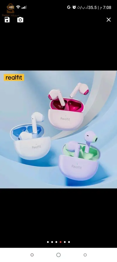 سماعات بلوتوث من نوع realfit F2  tws
