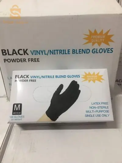 gants noirs polynitrile haute qualité importation livraison disponible