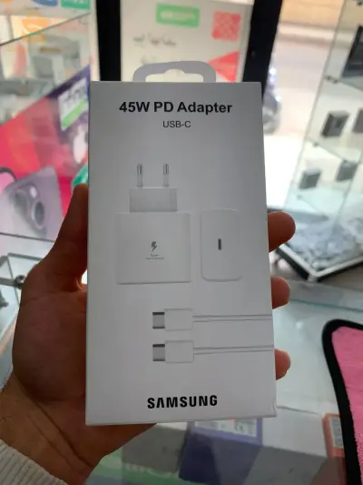 شارجور سامسونج 45w
شارجور ايفون 25w