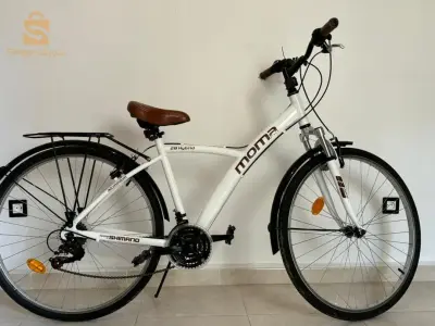 Vélo Hybride 28 Blanc - Moma Bikes