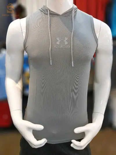 T-shirt de fitness Homme avec capuche