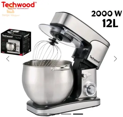 Techwood Robot Pétrin Professionel 12L 2000W TRO-1226
