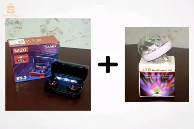 سماعات بلوتوث  + كرة سحرية