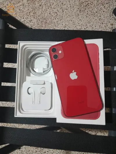 iphone 11 red 
battery 87%