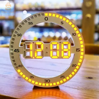 ساعة حائط رقمية ثلاثية الأبعاد
شاشة LED رقمية 1.4 مجموعة، شاشة LED لسهولة قراءة الأرقام.
2، وظيفة عداد الثواني الخاصة. سوف يضيء ضوء LED شبكة واحدة في الثانية. لا يمكنها عرض الساعات والدقائق فحسب، بل يمكنها أيضًا عرض الثواني.
3، وظيفة الساعة: عرض الساعات والدقائق، ويمكن تحقيق تحويل 12/24 ساعة.
4، وظيفة التاريخ: عرض "الشهر" و"السنة" (من 2000 إلى 2099). "يوم"
5، وظيفة المنبه: يمكن ضبط المنبه اليومي وتشغيله وإيقافه.
6، وظيفة درجة الحرارة: عرض درجة الحرارة فهرنهايت أو مئوية، ويمكن تبديلها. نطاق القياس الطبيعي هو -10 درجة مئوية ~ 5 درجة مئوية (14 ~ 122 درجة فهرنهايت).
7، اختيار الوضع: قم بالتبديل بين أوضاع dP-1 وdP-2 وdP-3 بالضغط على مفتاح الوقت/الشهر.
8، وظيفة تعديل السطوع: اضغط على مفتاح MIN/DATE لاختيار ما إذا كنت تريد تمكين تعديل السطوع، L-01، L-02، L-03. قم بإيقاف تشغيل الشاشة.
9، وظيفة تعديل السطوع التلقائي: يتم تقليل سطوع LED من 18:00 إلى 7:00 تلقائيًا. مع مستقبل الضوء المدمج، سوف يقوم ضوء LED تلقائيًا بضبط السطوع وفقًا للسطوع المحيط.
10، جهد العمل النموذجي: مصدر طاقة تيار مستمر 5 فولت، مع وظيفة ذاكرة انقطاع التيار الكهربائي.
11، المفاتيح لها أصوات رئيسية.
12، درجة حرارة عمل المنتج هي 0 درجة مئوية ~ 50 درجة مئوية.
3800دج
0665955230وق👉viber watts