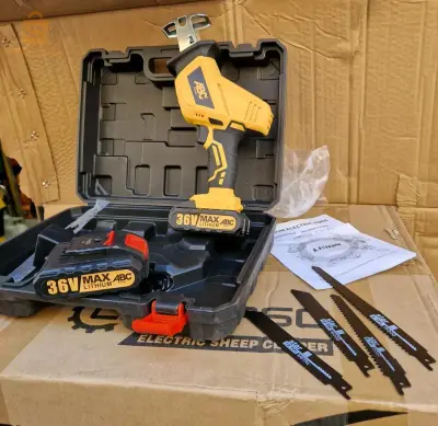 scie à sabre A batterie ABC 36Vdouble batterie lithium 36v avec valise 3 lahmes 11000دج0665955230فب👉viber watts