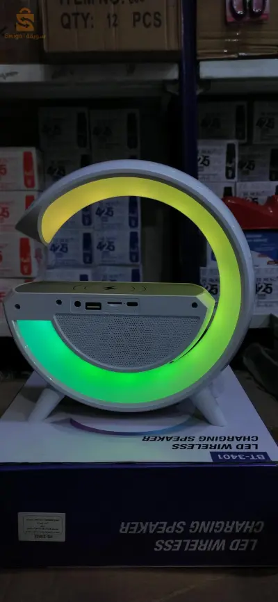 led wireless charging speaker