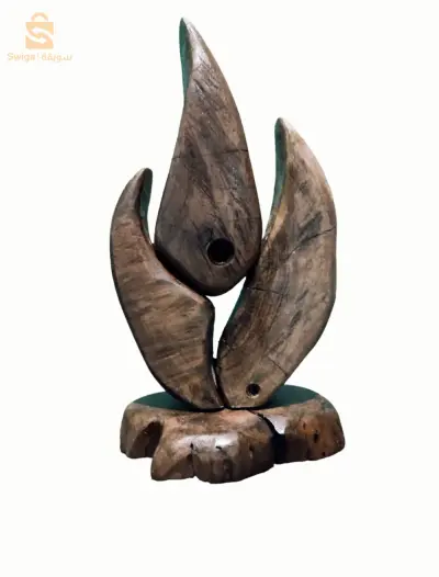 flamme en bois naturel