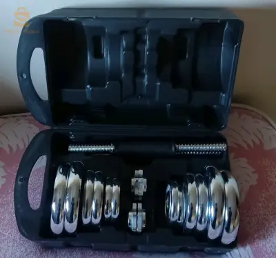 Chrome Dumbell Set 20KG
