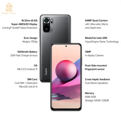 redmi note 10s .6. 128gb ndir échange avec iphone XS max bon prix