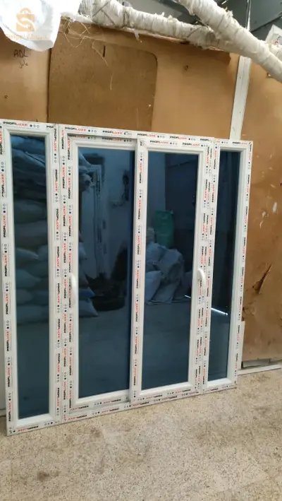 نوافذ البيفيسي و الاليمنيوم حسب الطلب 0553373207
