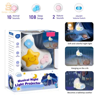 télécommande pour bébé - جهاز عرض ضوئي ليلي موسيقي مع جهاز تحكم عن بعد للطفل
ضوء الليل بيبي لونا وستيلوتا كيدز ميلودي مع جهاز عرض يحتوي الضوء الليلي على وظيفة موسيقية ووظيفة جهاز عرض، حيث يعرض النجوم الملونة بشكل جميل والقمر والصور الأخرى. مجهزة بأصوات الطبيعة بما في ذلك الصراصير والمطر والطيور والرياح والمحيطات والتيار و10 أصوات حيوانات. يهدئ ويهدئ الطفل، ويساعده على النوم بسرعة. يتضمن المصباح 108 تهويدة وأصوات عاطفية وأصوات الآلات الموسيقية وأصوات الطبيعة وغير ذلك الكثير. لم تعد بحاجة إلى الخروج من السرير أو الأريكة لتشغيلها أو إيقاف تشغيلها. يمكنك تشغيلها/إيقافها، وضبط مستوى الصوت، وتغيير الأغاني وضبط المؤقت لمدة 10/20/30 دقيقة بسهولة، باستخدام جهاز التحكم عن بعد الخاص باللعبة. الإسقاطات مع النجوم أو وظيفة الضوء الليلي. بالإضافة إلى ذلك، تعد ميزة الإضاءة الليلية رائعة عندما تحتاج إلى الاستيقاظ لتناول الطعام ليلاً. عمر البطارية طويل، وهي صغيرة وخفيفة بما يكفي لتعليقها على جانب سرير الأطفال أو عربة الأطفال أو حتى مقعد السيارة.

جهاز عرض موسيقي بإضاءة ليلية للأطفال لحن
10 أصوات حيوانات.
108 التهويدات.
جهاز التحكم عن بعد متضمن.
الأبعاد: 13x13x5 سم
3000دج
0665955230وق👉viber watts
