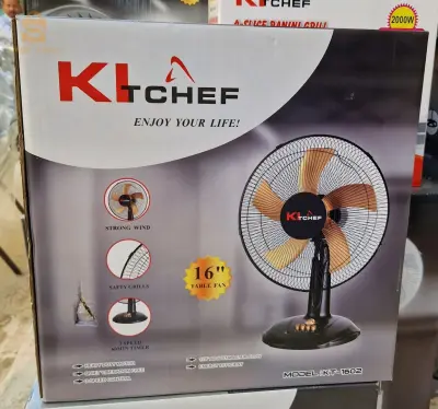 مروحة المكتب Kitchef 16pouce$🤍🤍