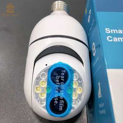 camera 360 degrés double objectif  lampe