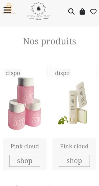 site web e commerce
