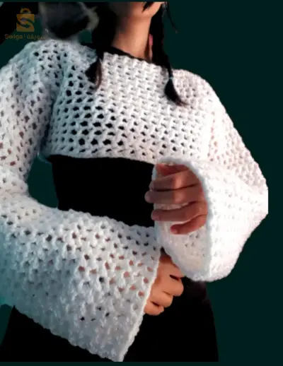 mash top / crop top en crochet