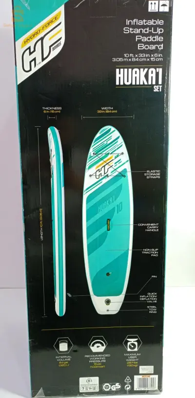 Planche À Pagaie Gonflable Avec Pompe À Main Et Sac À Dos Bestway Hydro-Force HuaKa’i