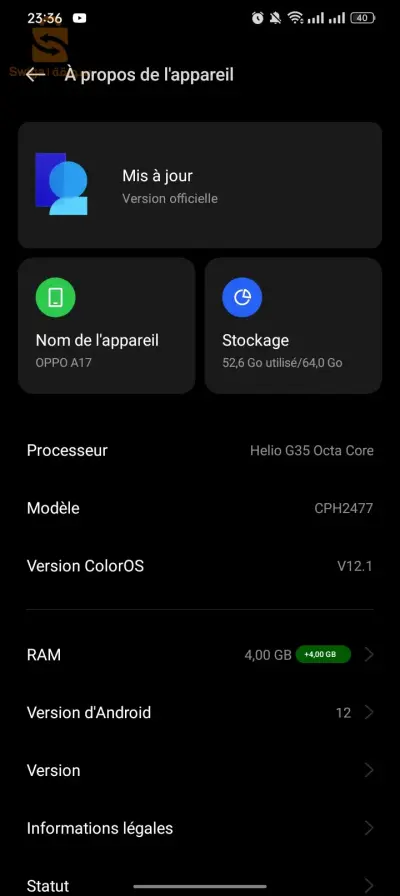 Oppo a17