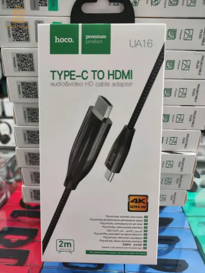 Câble Type-C vers HDMI « UA16 », Câble UA16 Type-C vers HDMI, prise en charge de la sortie HD 4K/30 Hz, plug and play, 2 m