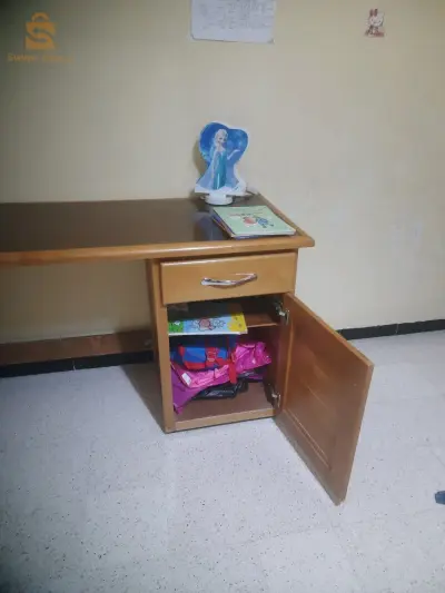 bureau en hêtre 1m80